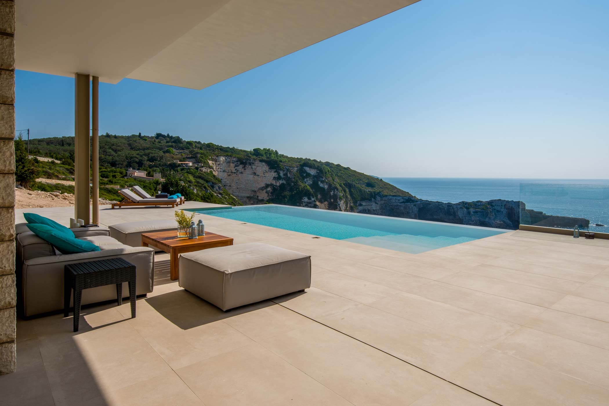 Modern Clifftop Luxury · Ionian Sea