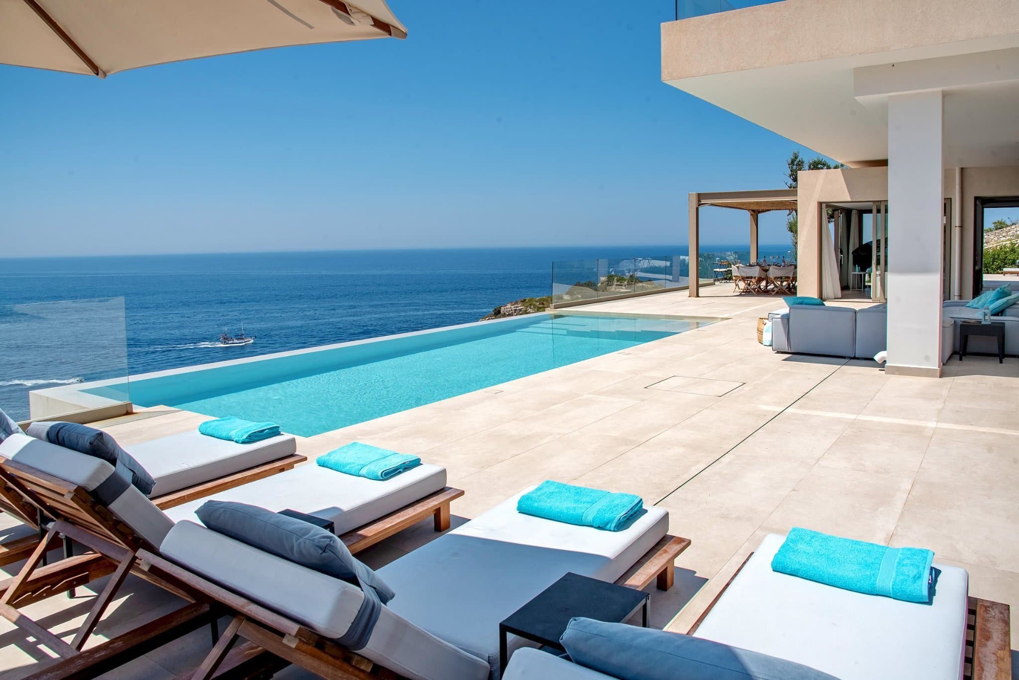 Modern Clifftop Luxury · Ionian Sea